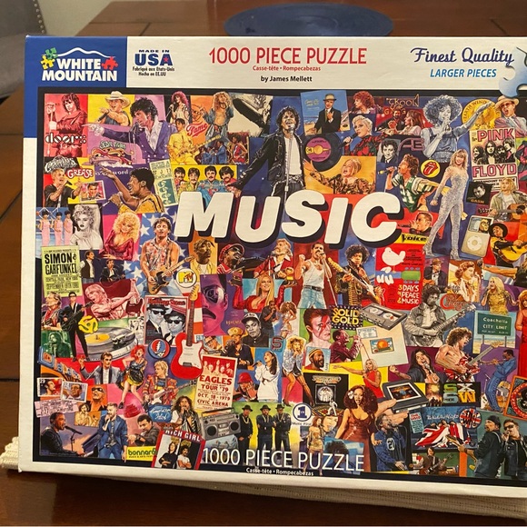 White Mountain “Music” Puzzle 1000 Peice - Picture 2 of 3